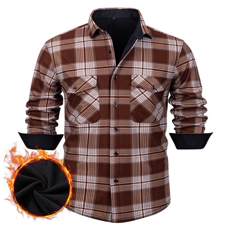 Mens Flannel Plaid Shirt Long  – Flannel Shirt Lined Bewertung und Preis