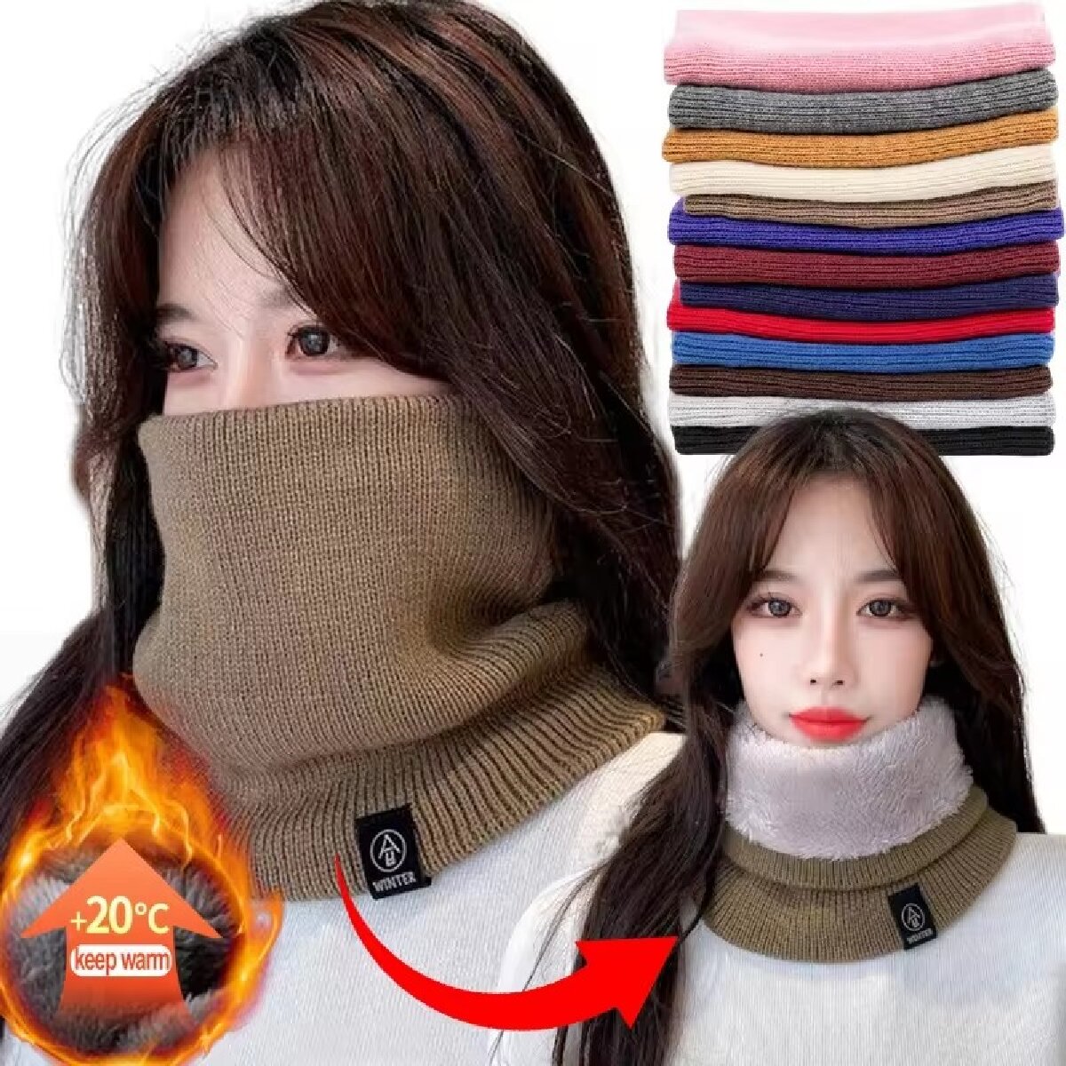 Solid Winter Plush Muffler Woo – Winter Headband Fleece Bewertung und Preis