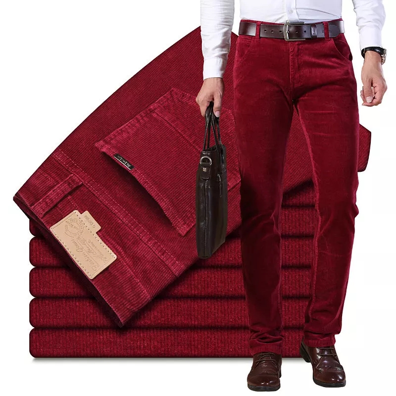 Autumn Winter Men`s Thick Warm – Corduroy Pant Warm Bewertung und Preis